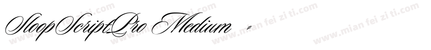 SloopScriptPro Medium◆字体转换